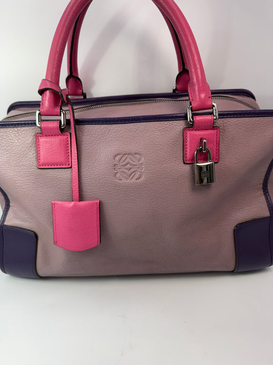 Loewe Tricolor Goatskin Leather Amazona 36 cm