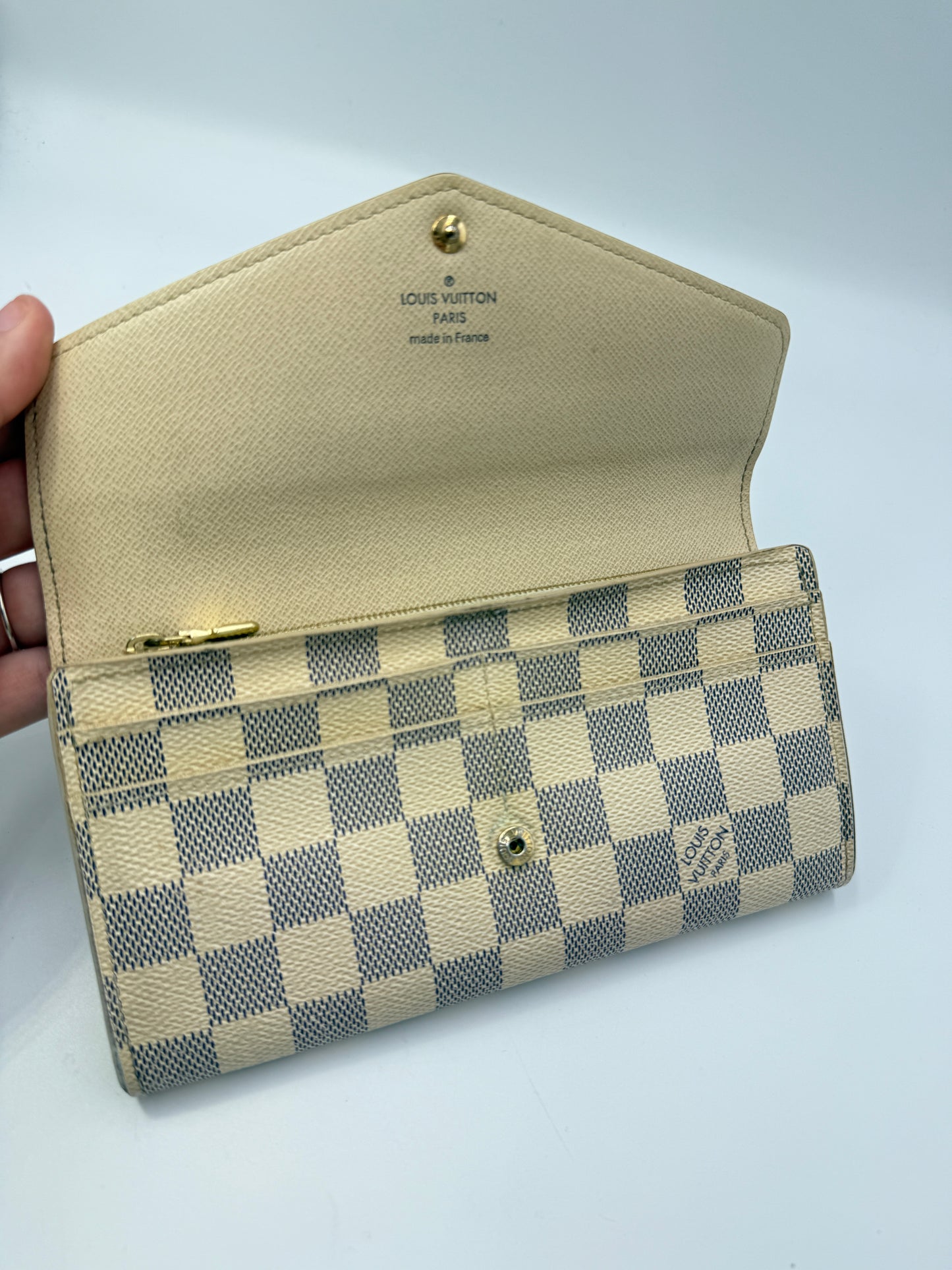 Louis Vuitton Damier Azur Envelope Sarah Wallet MI0198