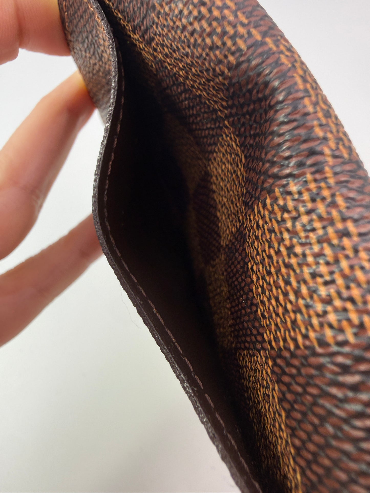 Louis Vuitton Damier Ebene Neon Green Pocket Organizer Full Set