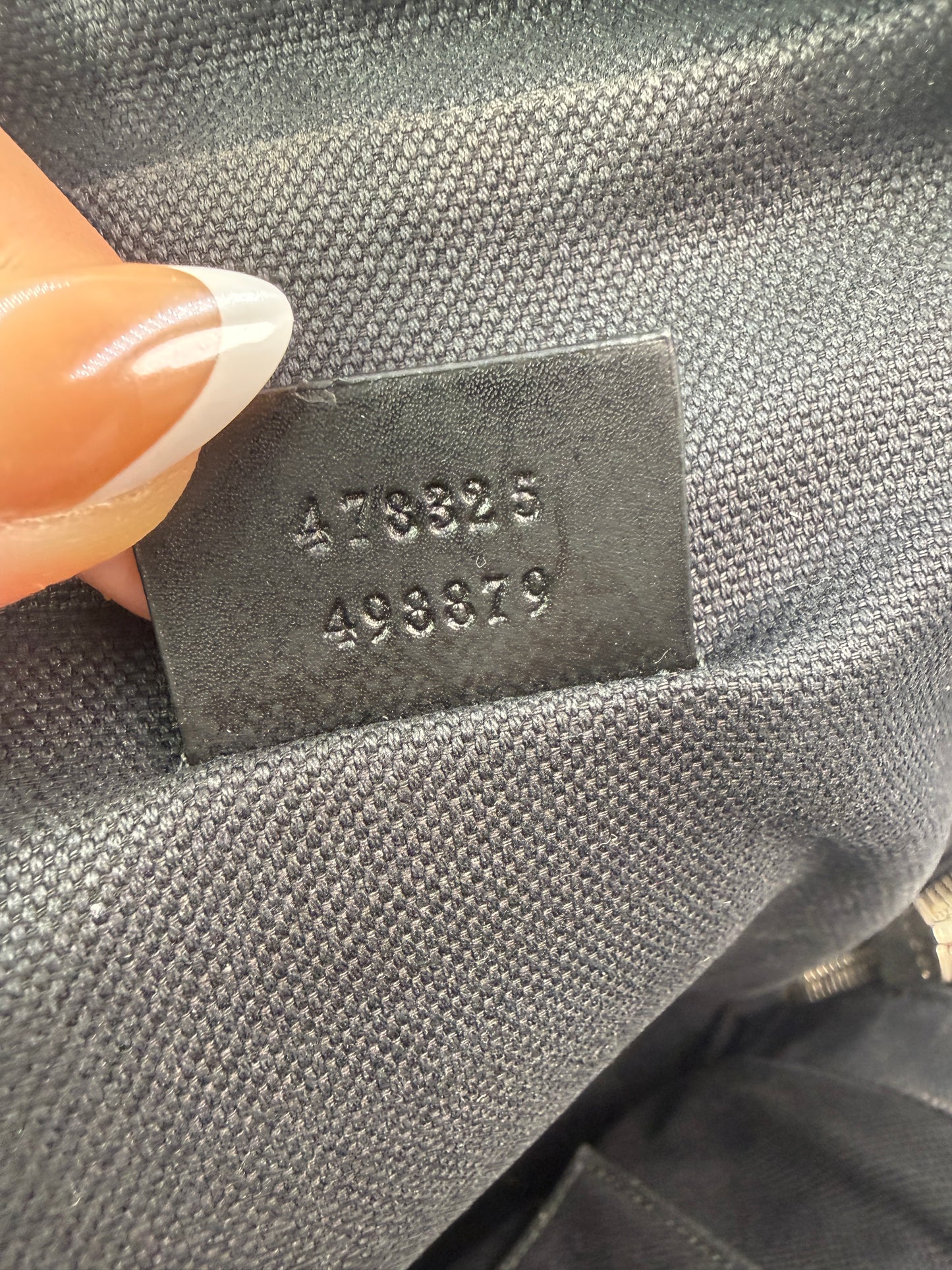 Gucci Black Guccissima Supreme Coated Canvas Sling Bag