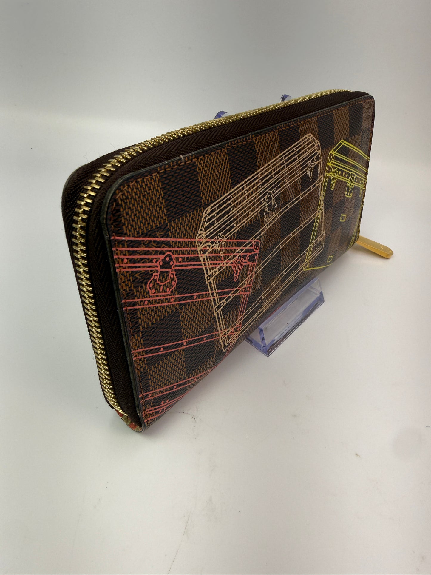 Louis Vuitton Damier Ebene Trunks & Bags Limited Edition Zippy with Box CA3194