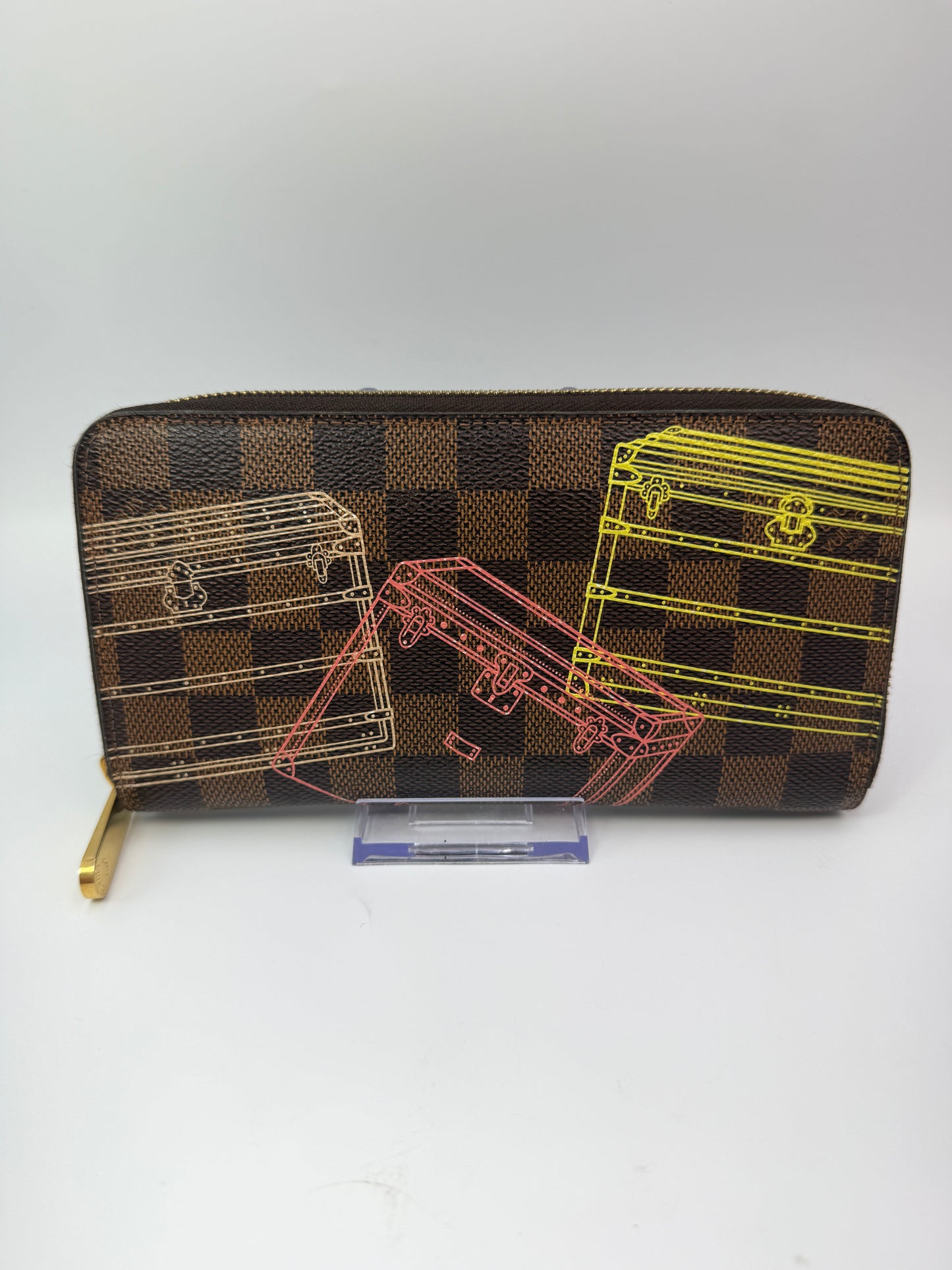 Louis Vuitton Damier Ebene Trunks & Bags Limited Edition Zippy with Box CA3194