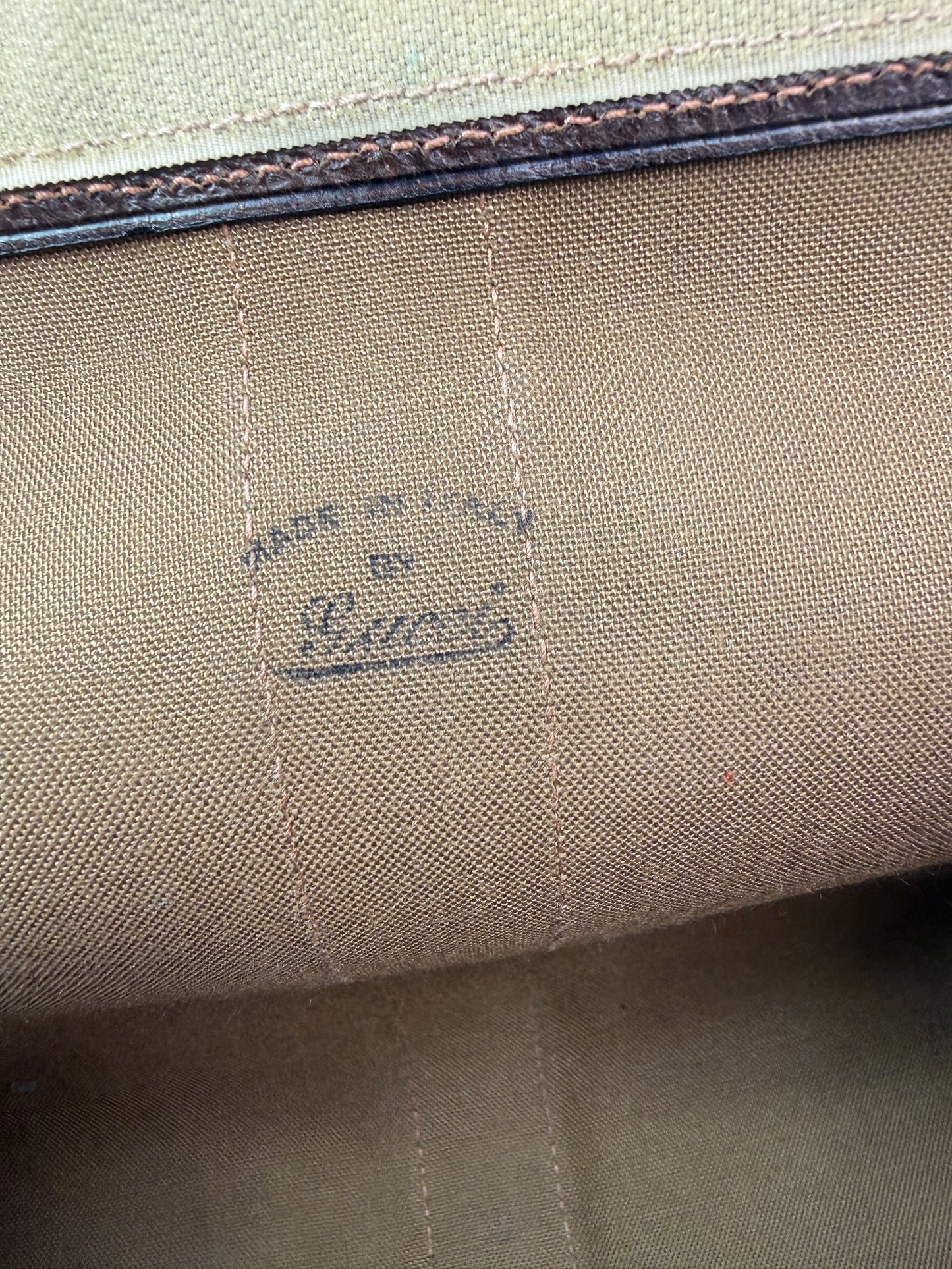 Gucci Guccissima Supreme Coated Canvas Web Wristlet Clutch