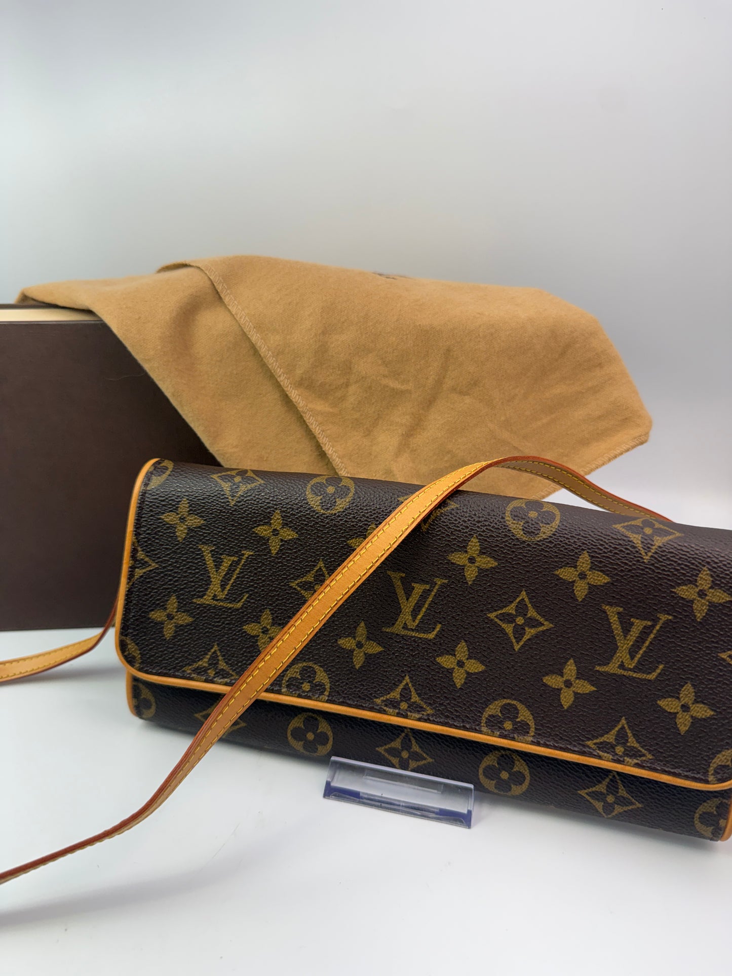 Louis Vuitton Monogram Coated Canvas Twin GM Full Set CA0999