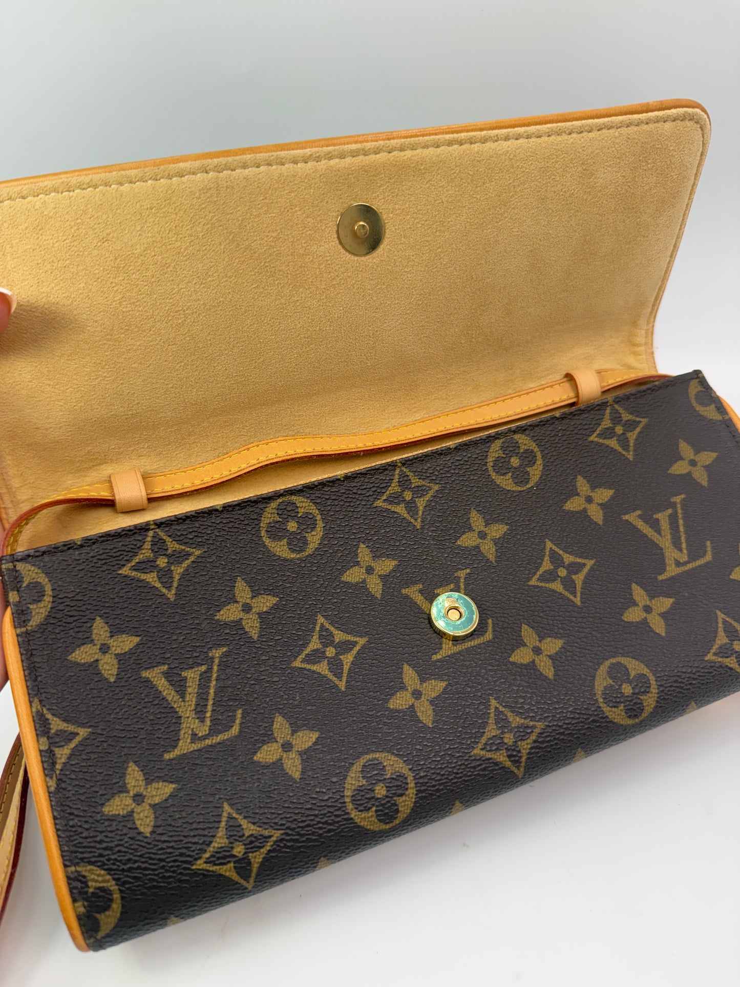 Louis Vuitton Monogram Coated Canvas Twin GM Full Set CA0999