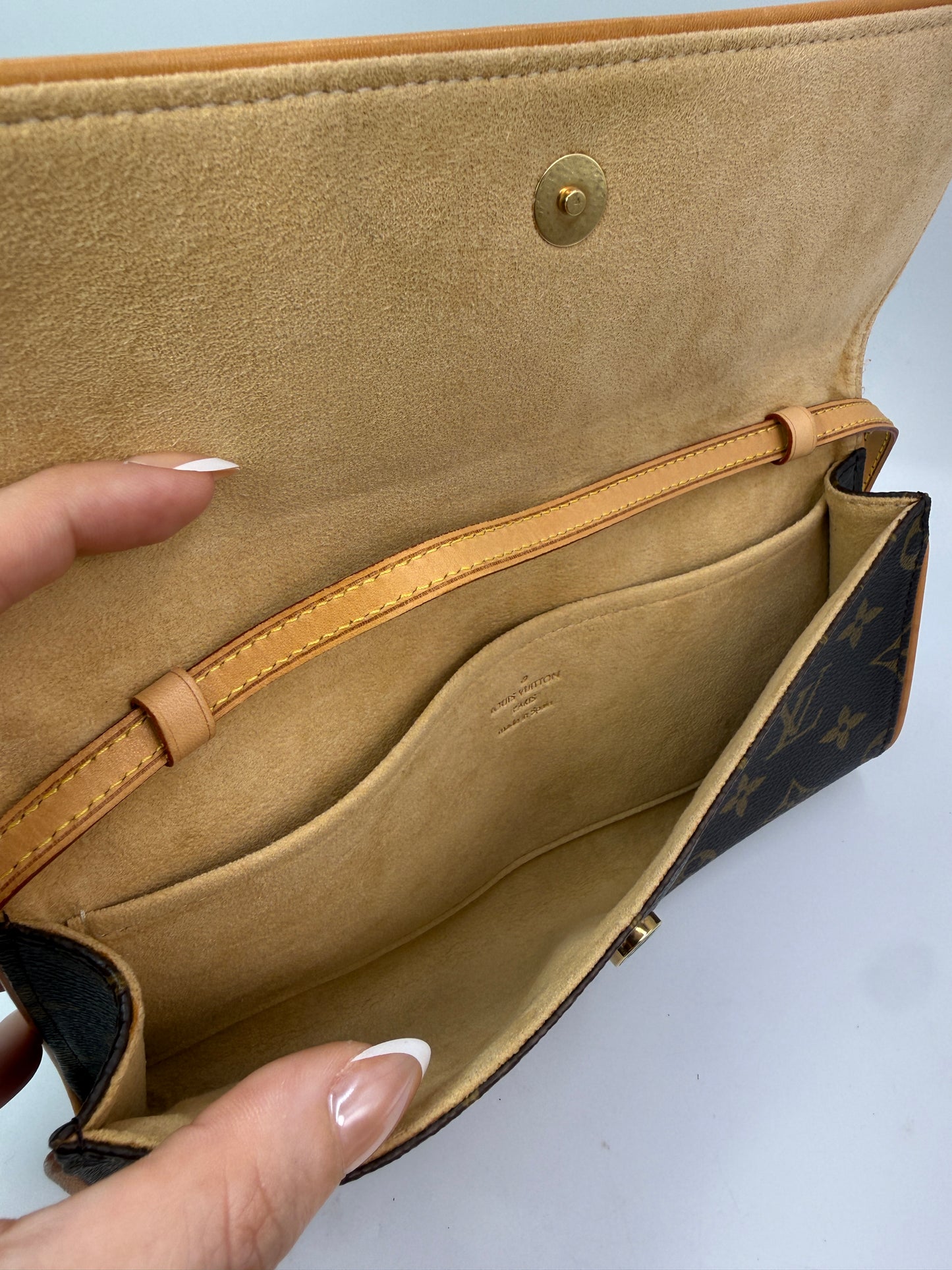 Louis Vuitton Monogram Coated Canvas Twin GM Full Set CA0999