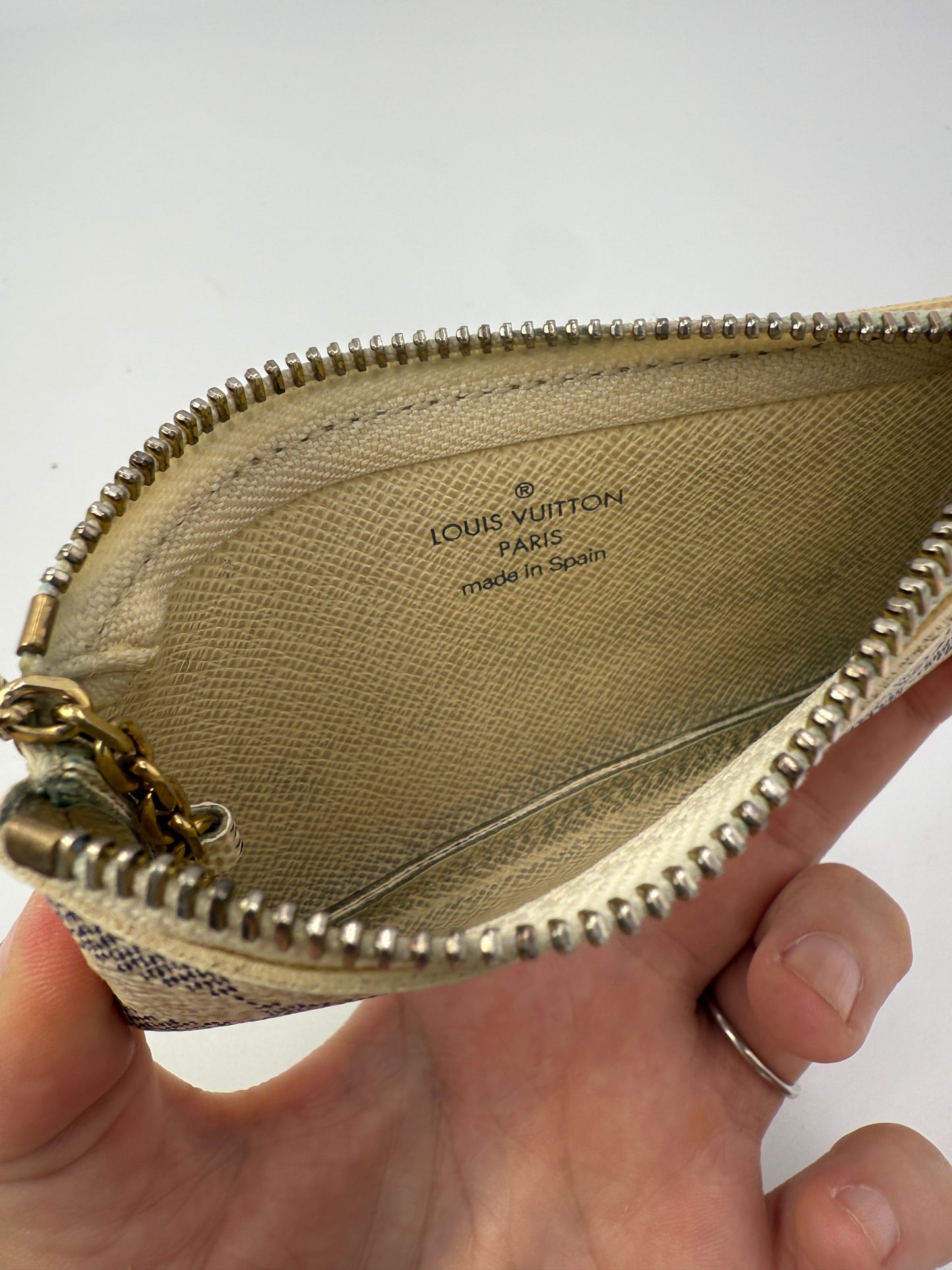 Louis Vuitton Damier Azur Coated Canvas Key Cles CA4058