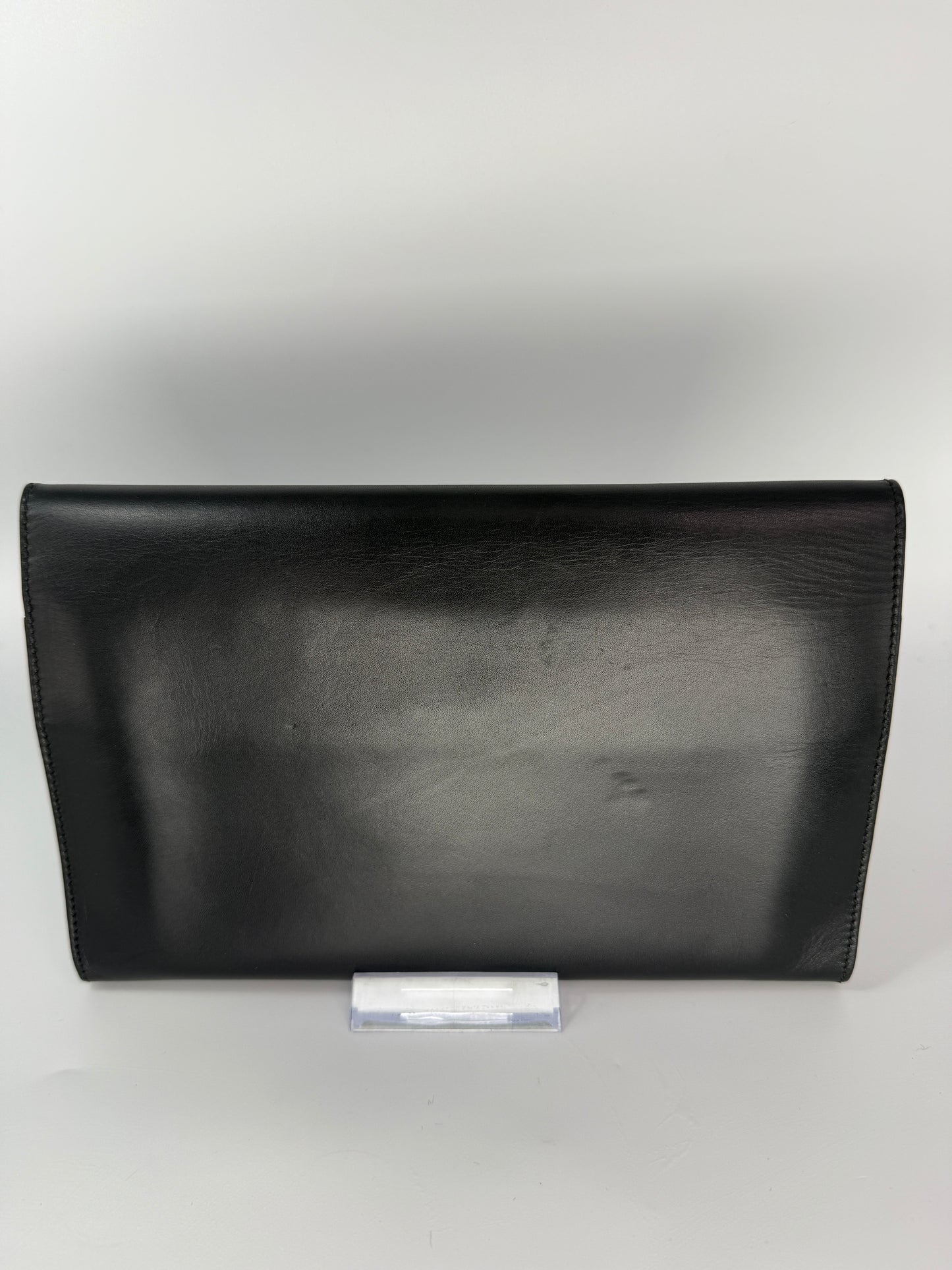 Gucci Black Smooth Leather Travel Wallet Clutch