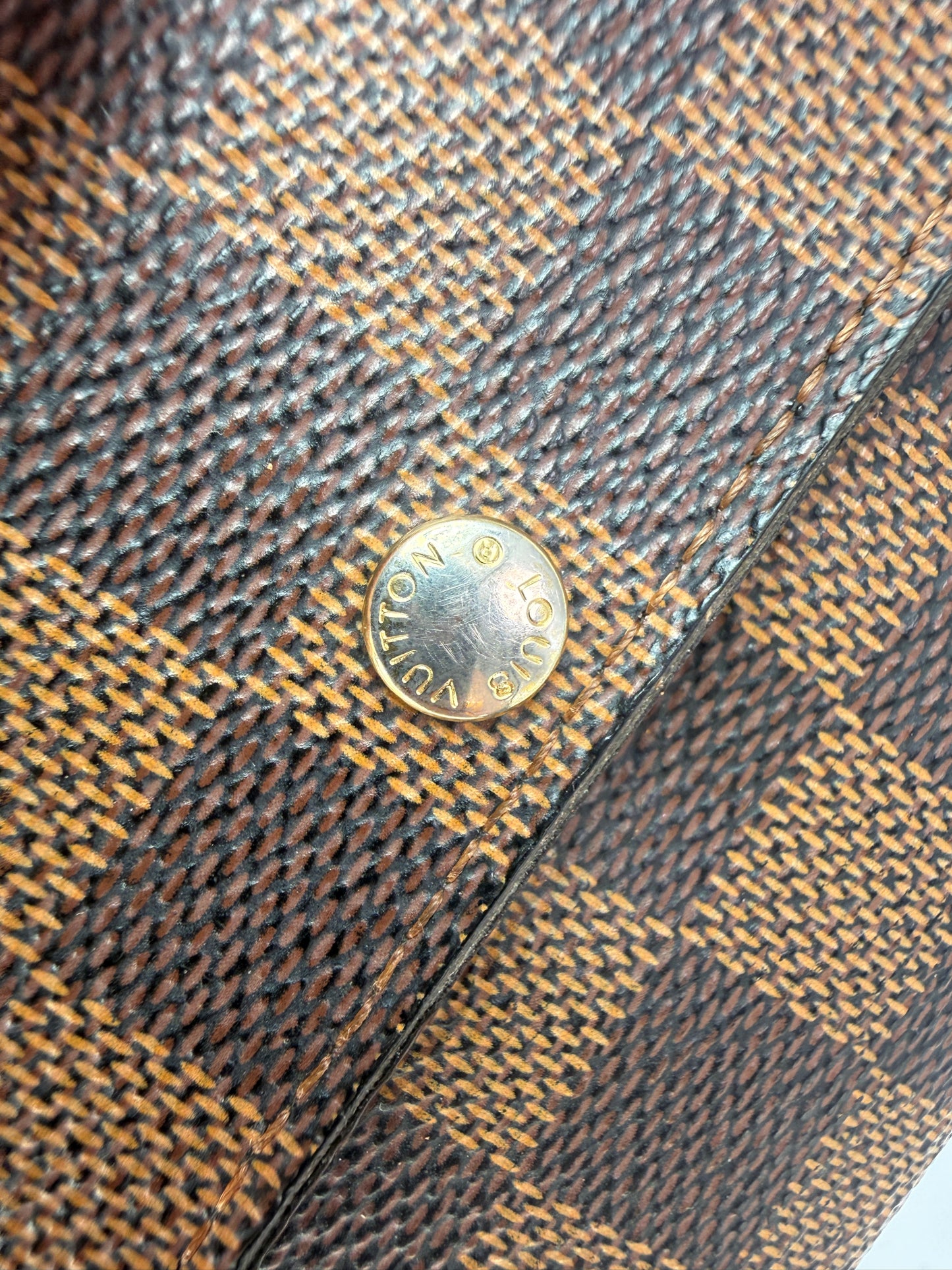 Louis Vuitton Damier Ebene Coated Canvas Sarah Wallet CA0096