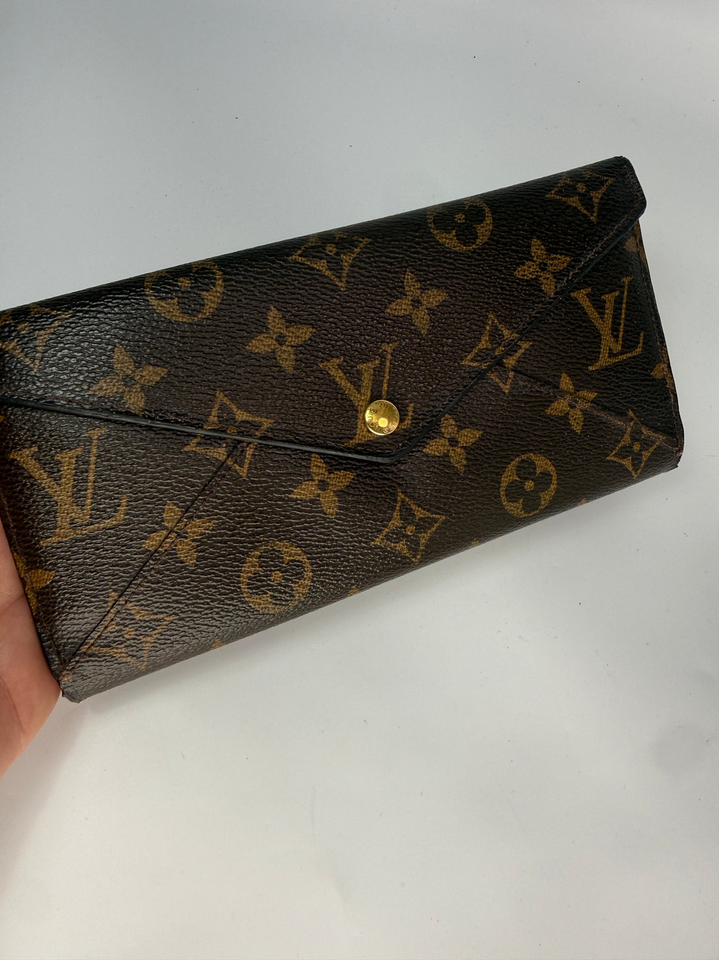 Louis Vuitton Monogram Coated Canvas Envelope Origami Wallet TR4151