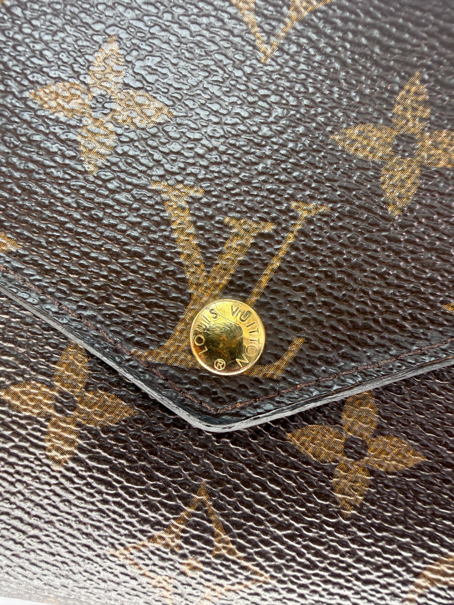 Louis Vuitton Monogram Coated Canvas Envelope Origami Wallet TR4151