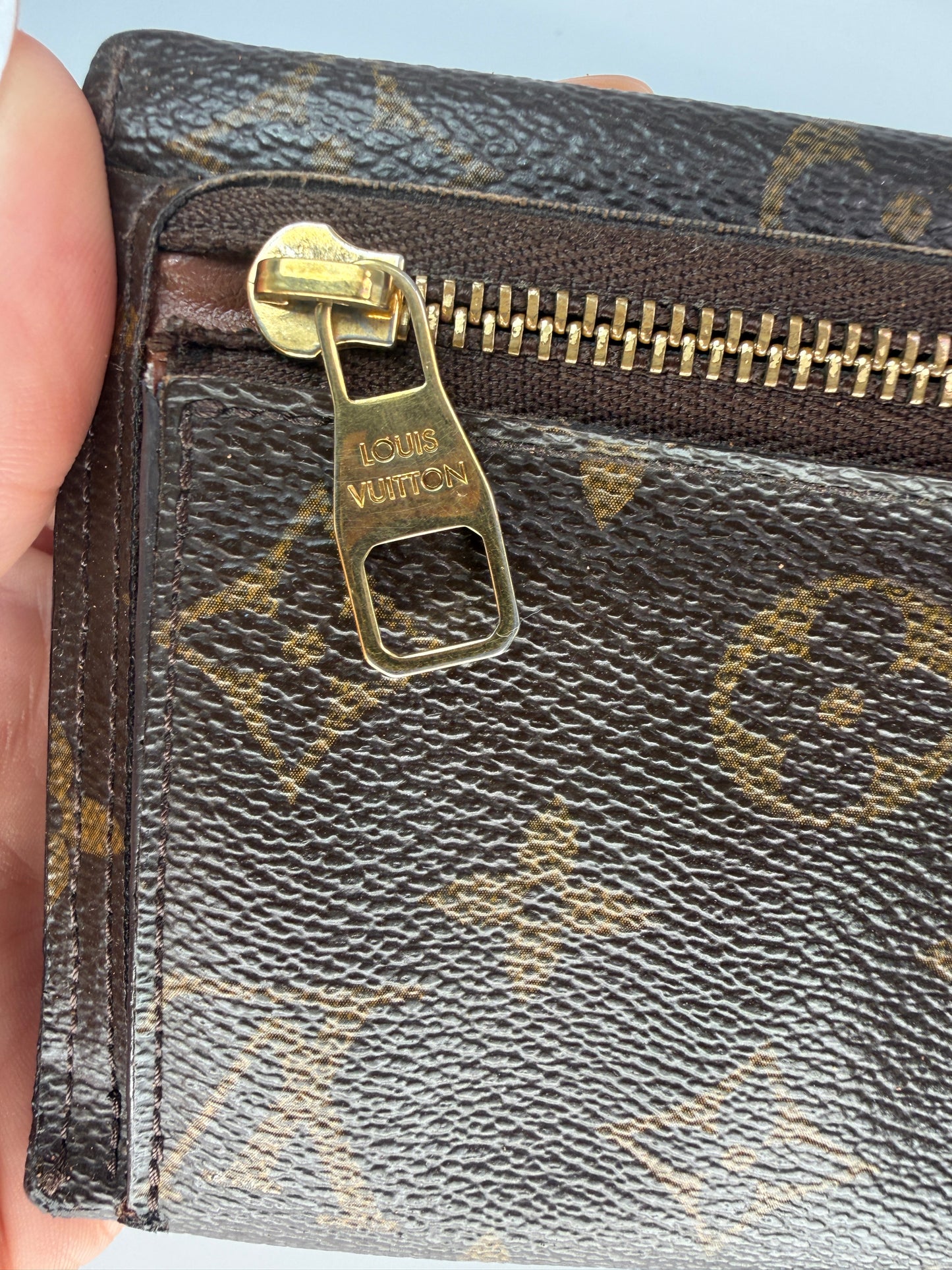 Louis Vuitton Monogram Coated Canvas Envelope Origami Wallet TR4151