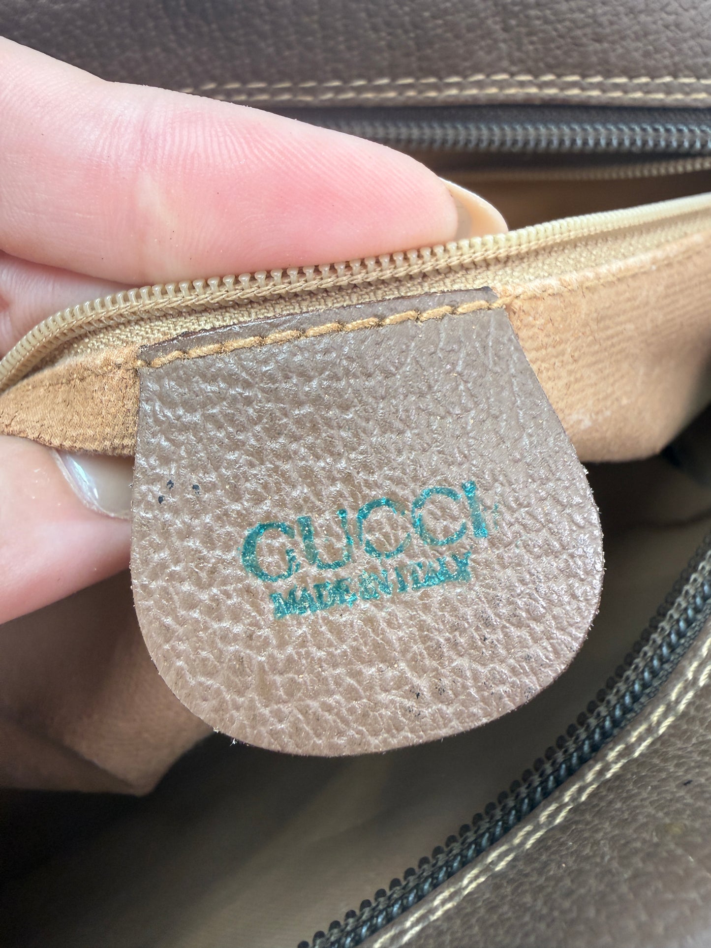 Gucci Guccissima Supreme Coated Canvas Toiletry Zippered Pouch