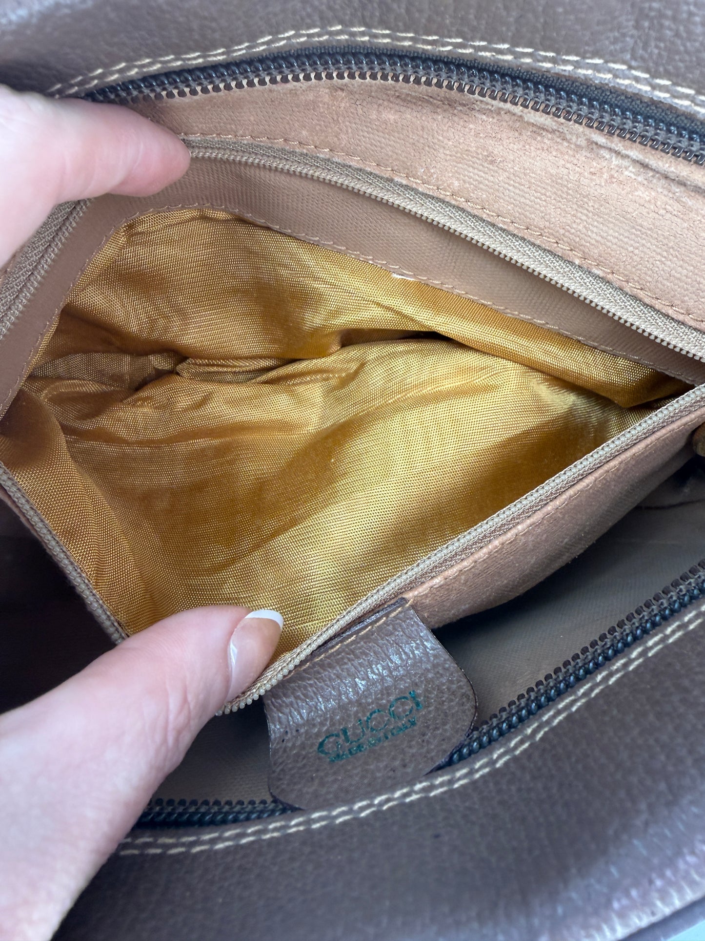 Gucci Guccissima Supreme Coated Canvas Toiletry Zippered Pouch