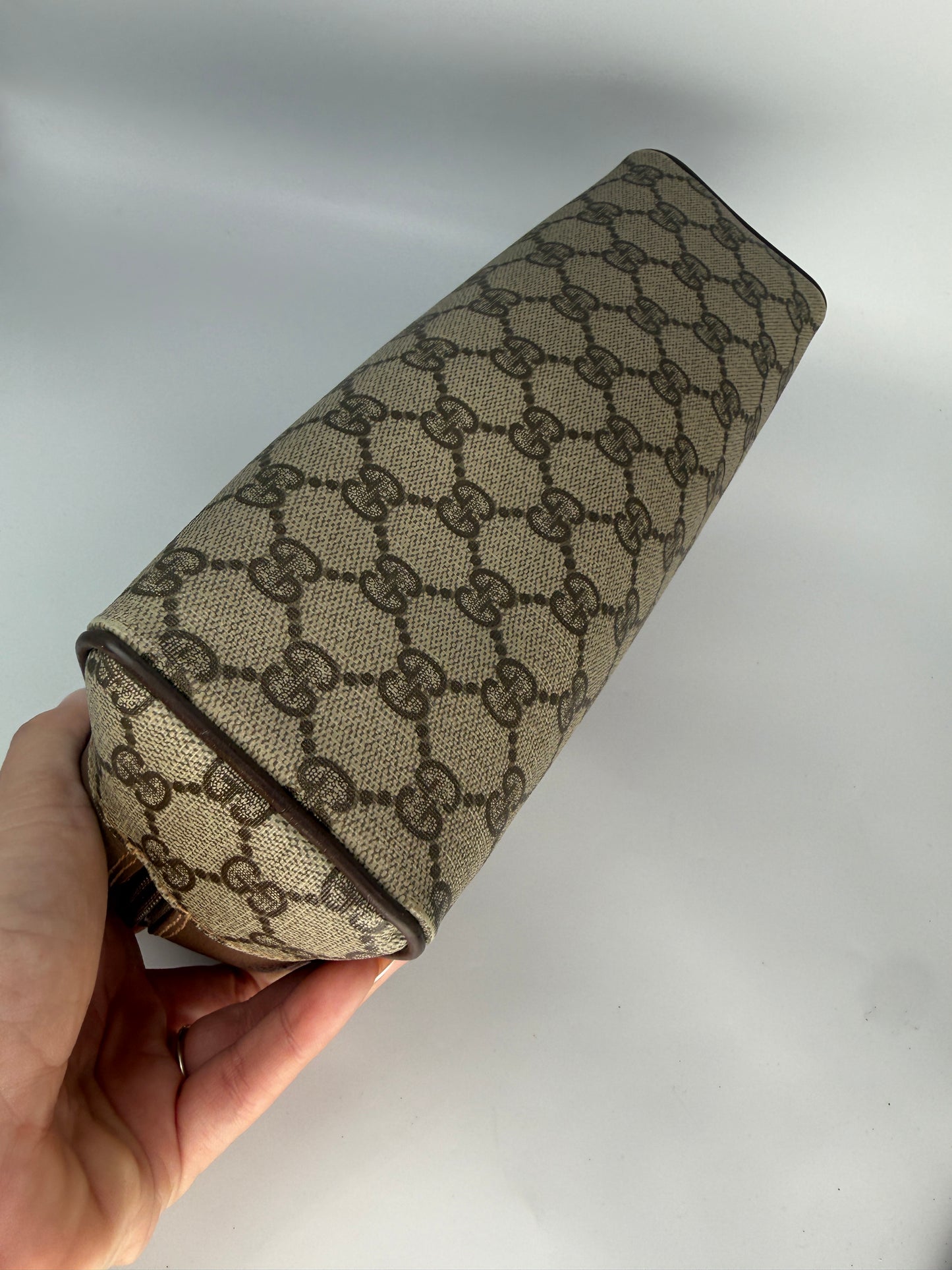 Gucci Guccissima Supreme Coated Canvas Toiletry Zippered Pouch