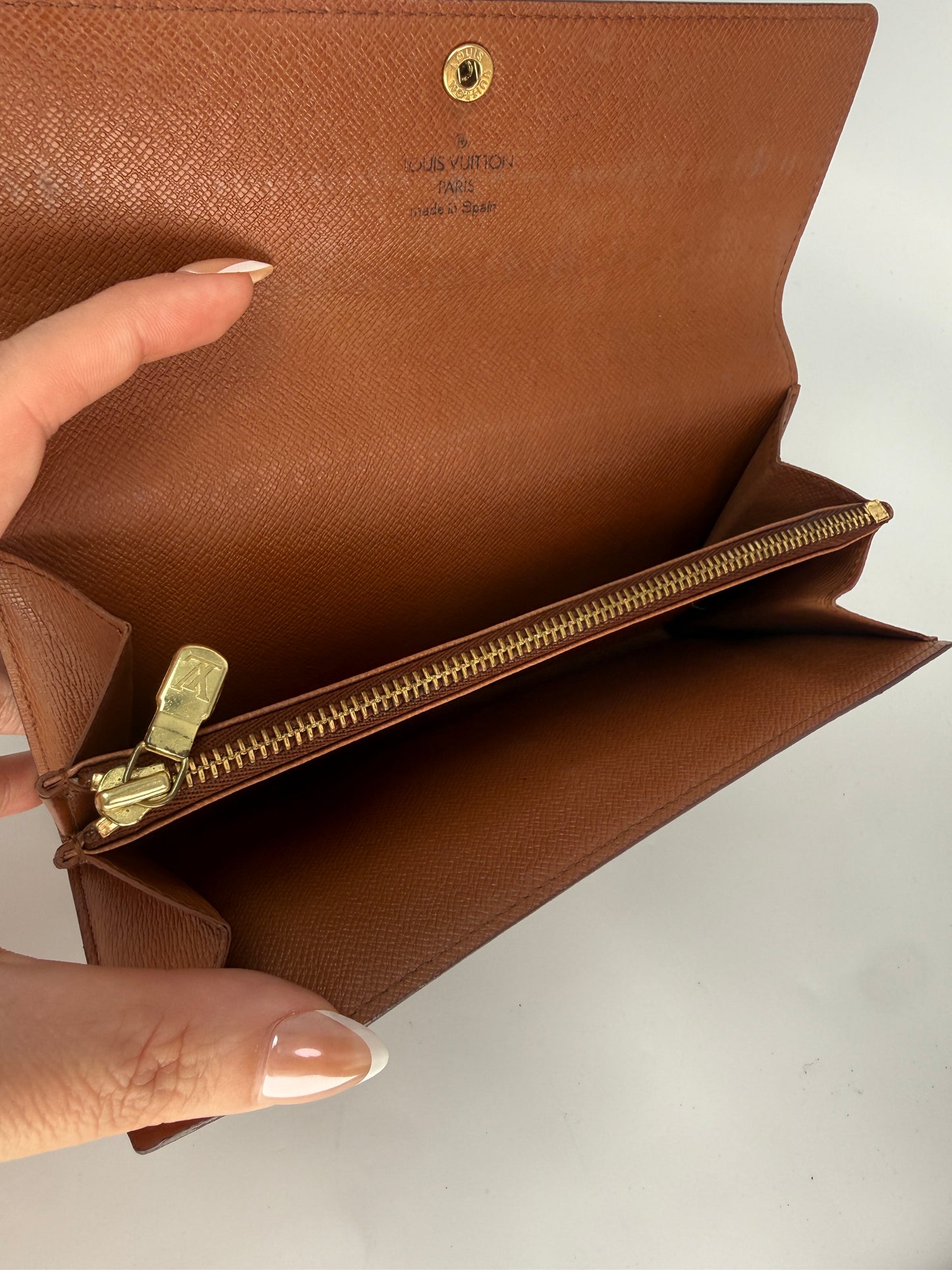 Louis Vuitton Monogram Coated Canvas Sarah Wallet CA0936