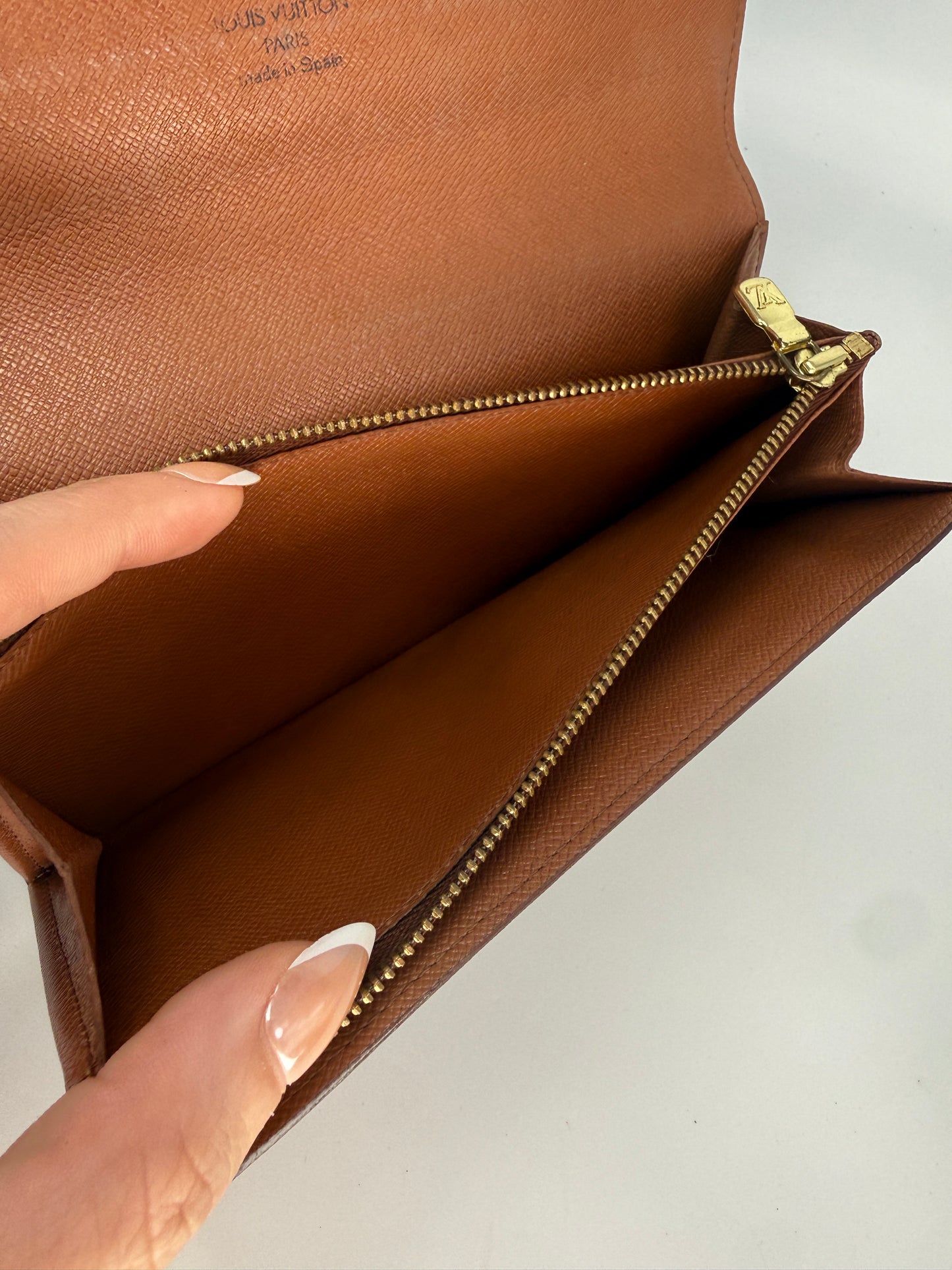 Louis Vuitton Monogram Coated Canvas Sarah Wallet CA0936