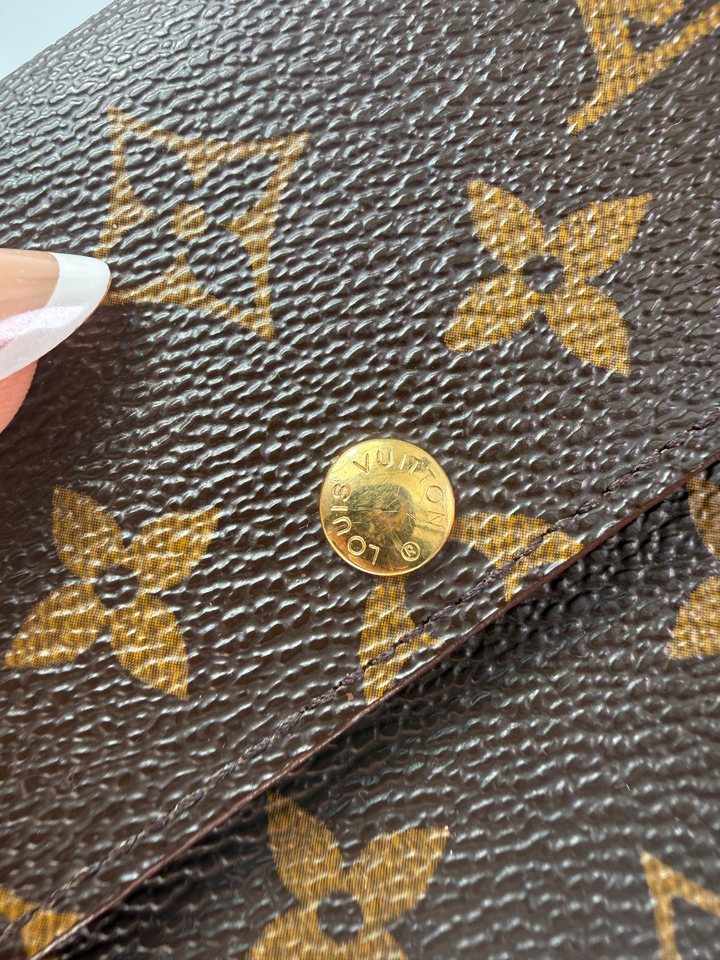 Louis Vuitton Monogram Coated Canvas Sarah Wallet CA0936