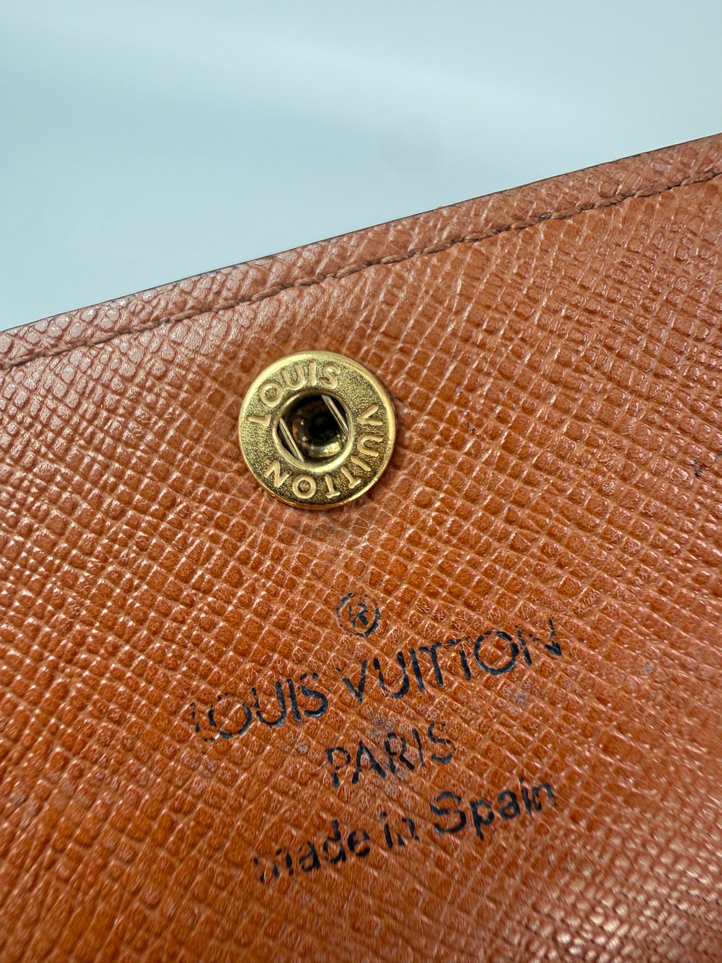 Louis Vuitton Monogram Coated Canvas Sarah Wallet CA0936