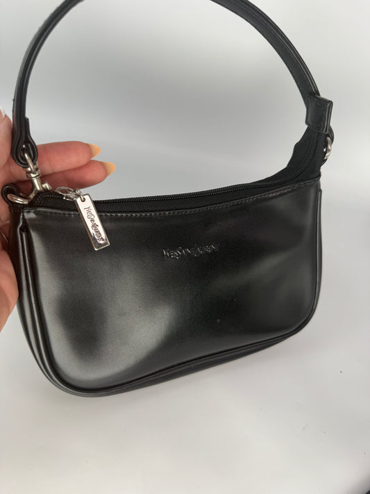 Yves Saint Laurent Black Leather Mini Shoulder Pochette