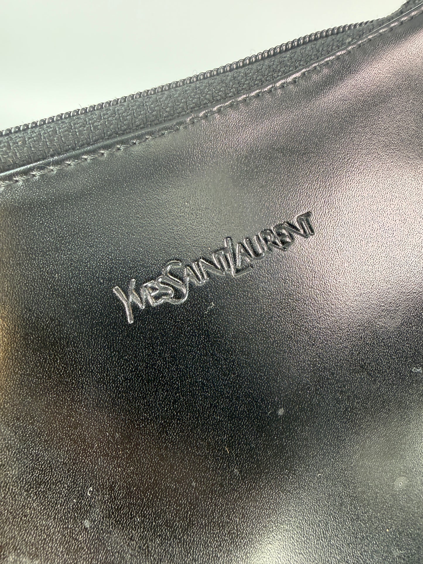 Yves Saint Laurent Black Leather Mini Shoulder Pochette