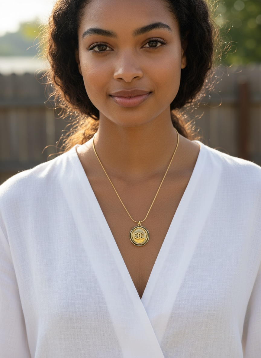 Chanel Repurposed Medallion Necklace
