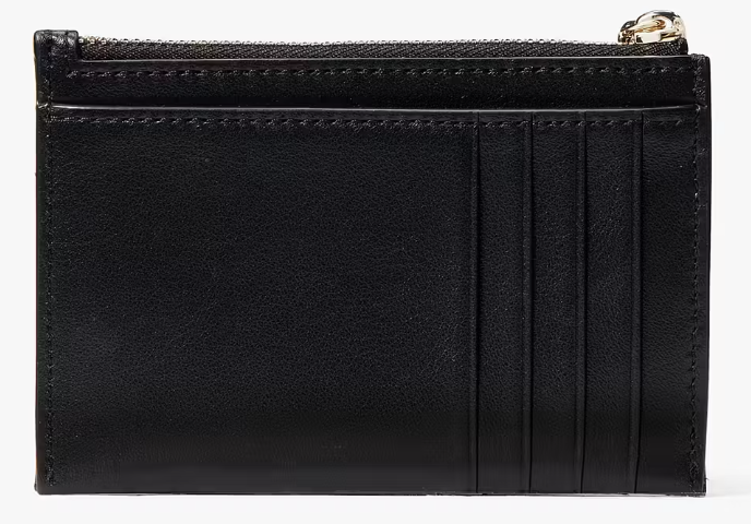 Kate Spade NWT Black Quilted Leather Key Cles