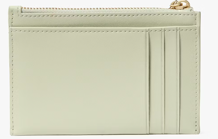 Kate Spade NWT Mint Green Quilted Studded Leather Key Cles