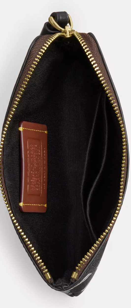 Coach NWT Coated Canvas Pumpkin Wristlet