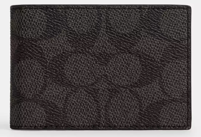 Coach NWT Brown Coated Canvas Monogram Card Holder